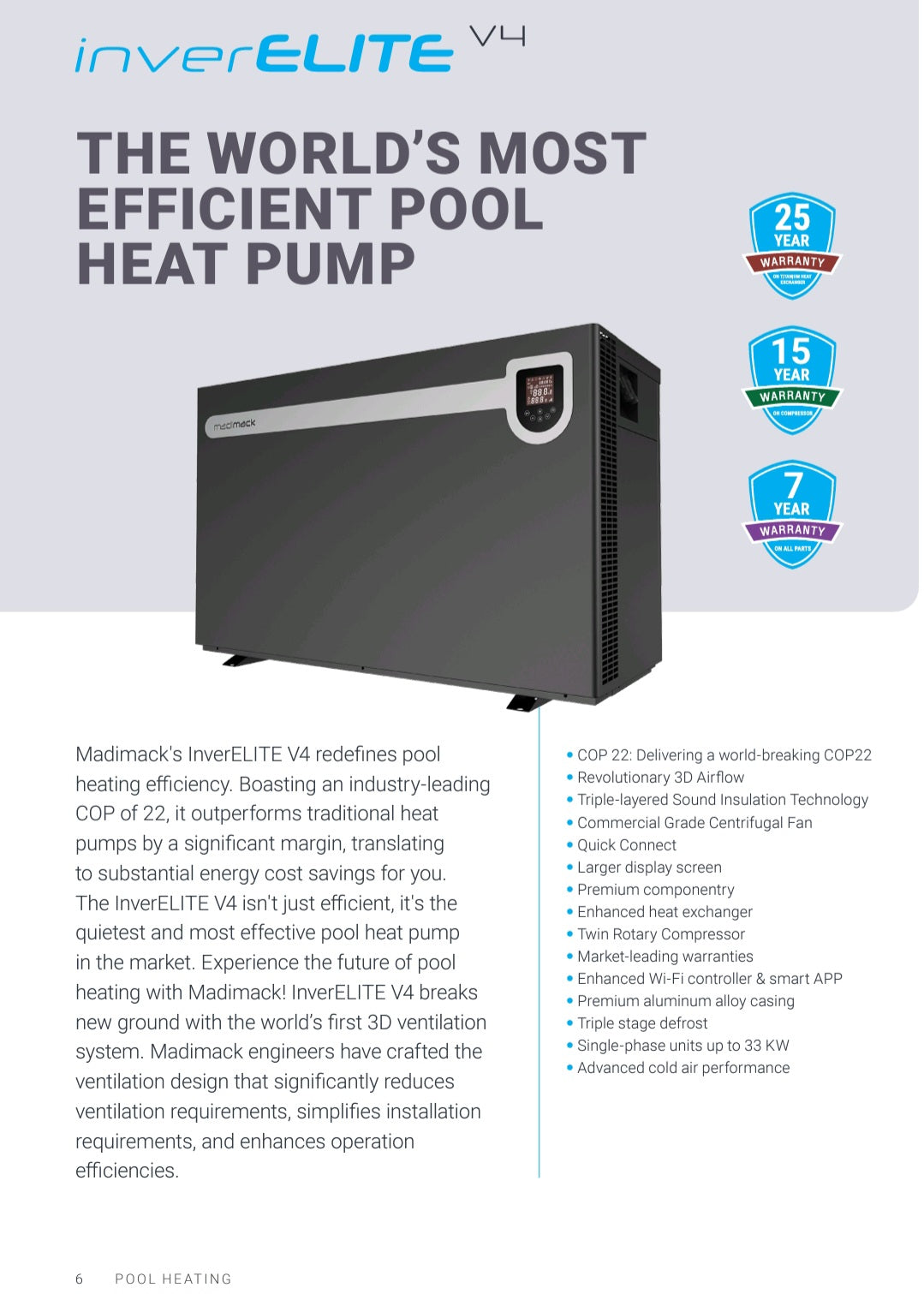Madimack InverELITE V4 Heat Pump 19kw Madimack InverELITE V4 Heat Pump 19kw